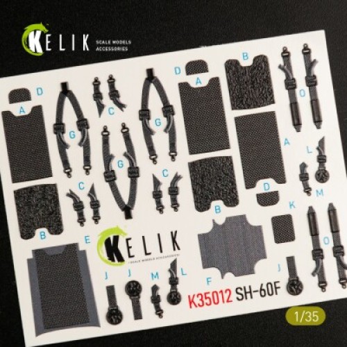 Декалі SH-60F Ocean Hawk 3D декаль інтер'єр для комплекту Kitty Hawk 1:35 KELIK K35012