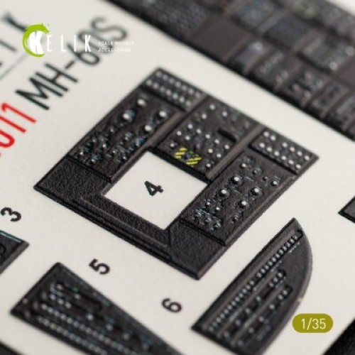 Декали MH-60S Knight Hawk 3D декаль интерьер для комплекта Kitty Hawk 1:35 КЕЛИК K35011