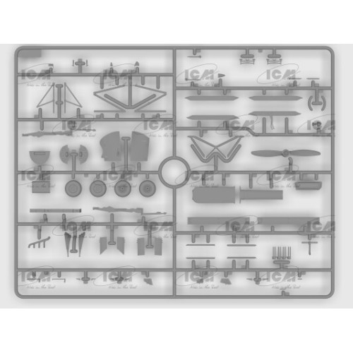 Сборная модель самолета Сборная модель 1:32 Британский учебный самолет DH. 82A Tiger Moth с бомбами ICM 32038