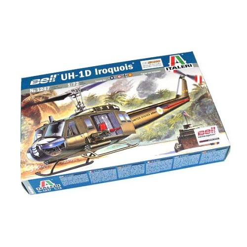Гелікоптери Збірна модель 1:72 вертоліт UH - 1D SLICK Italeri 1247