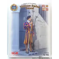 Сборная модель 1:16 Фигура Швейцарский гвардеец стражи Ватикана ICM 16002