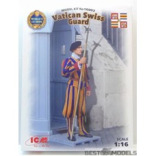 Збірна модель 1:16 Фігура Швейцарський гвардієць варти Ватикану ICM 16002