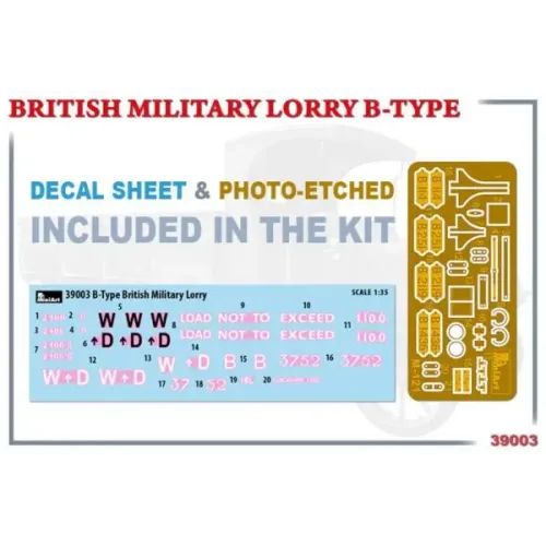 Авто-мото Збірна модель 1:35 Британська військова вантажівка B-Type MiniArt 39003