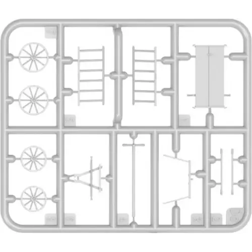 Строения и элементы Сборная модель 1:35 Набор Маленьких тележек МиниАрт 35621
