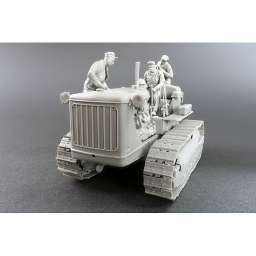 Бронетехніка та артилерія Збірна модель 1:35 Американський тягач з буксирувальною лебідкою та екіпажем MiniArt 35225
