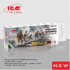 Набір акрилових фарб для британської піхоти Першої світової війни