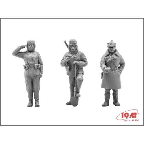 Фигуры и миниатюры Сборная модель 1:35 Фигуры пехота Красной Армии (1939-1942) ICM 35051