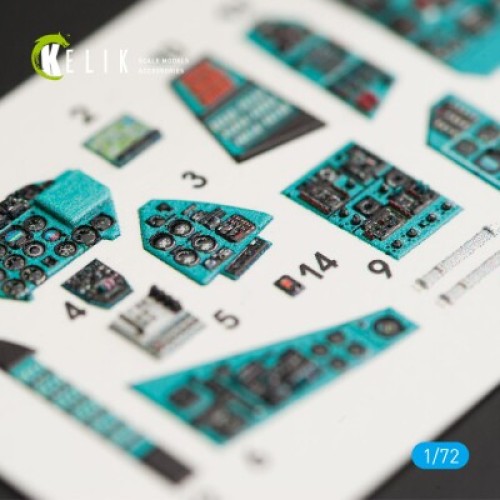 Декали MI-24P 3D декаль интерьер для комплекта Zvezda 1:72 КЕЛИК K72009