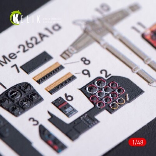 Декали ME-262A1 3D декаль интерьер для комплекта Tamiya 1:48 КЕЛИК K48004