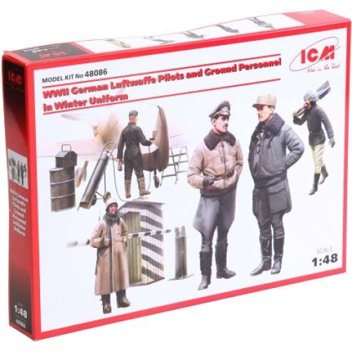 Фигуры и миниатюры Немецкие пилоты и наземный перс. Люфтваффе II МВ в зимней униформе