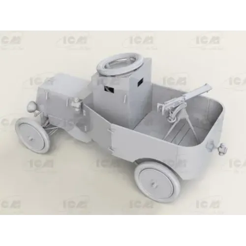 Бронетехника и артиллерия Бронеавтомобиль RNAS Model T с британским танковым экипажем (Первая мировая война)