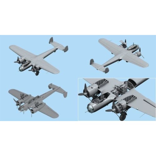 Збірна модель літака Do 17Z-2 1:48