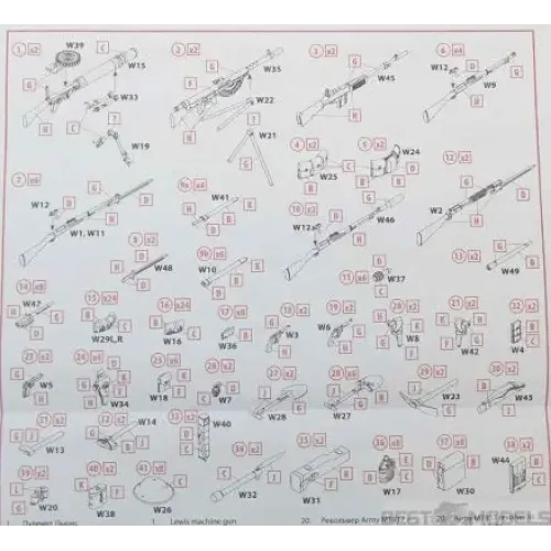 Фігури та мініатюри Піхота США (1917 р.)