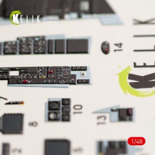Декали F:A-18E 3D декаль интерьер для комплекта Meng 1:48 КЕЛИК K48031