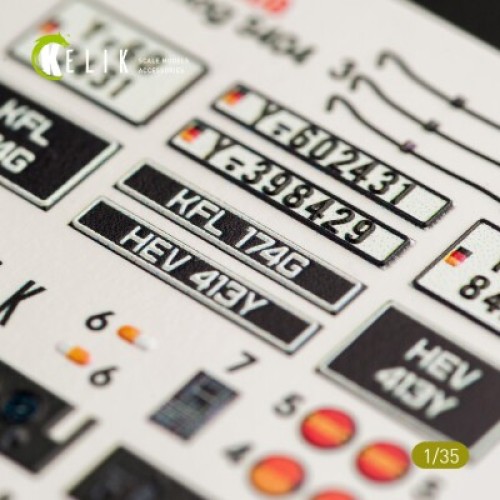 Декали Unimog 404 3D декаль интерьер для комплекта ICM 1:35 КЕЛИК K35008