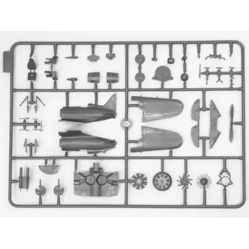 Збірна модель літака Збірна модель 1:72 Винищувач І-16 тип 28 ICM 72073 1:72