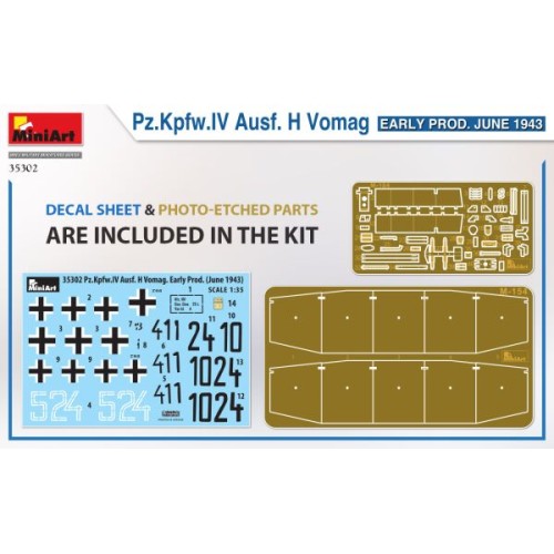 Бронетехника и артиллерия Танк Pz.Kpfw.IV Ausf. H Vomag. (Раннего производства.) Июнь 1943 г.