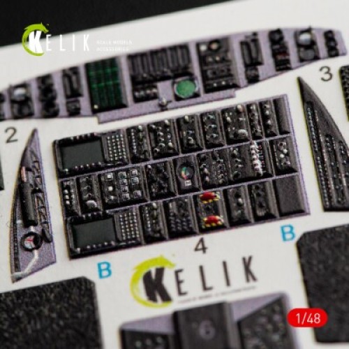 Декалі MH-60K Black Hawk 3D декаль інтер'єр для комплекту Italeri 1:48 KELIK K48050