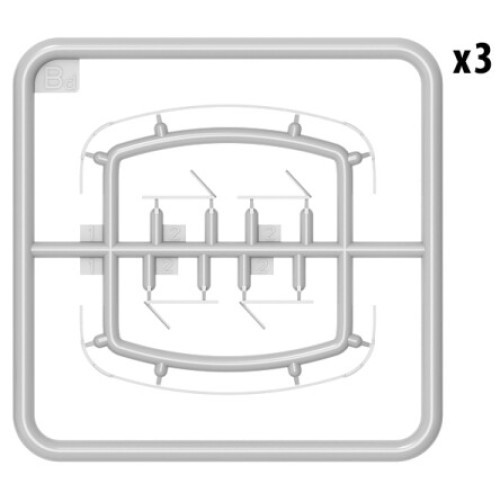 Авто-мото Збірна модель 1:35 Вантажний автомобіль з металевим кузовом G7107 та екіпажем 1,5 т 4x4 MiniArt 35383