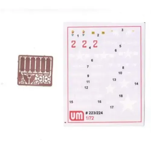 Бронетехника и артиллерия М4А1 "Шерман" с ракетной установкой М-17 (UM224) Масштаб: 1:72