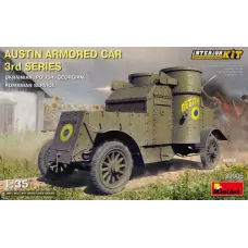 Збірна модель 1:35 Бронеавтомобіль Остін 3-я серія з інтер'єром (українська, польська, грузинська, румунська служби) MiniArt 39005