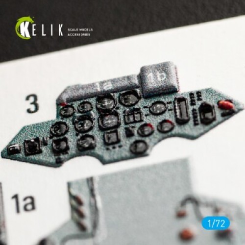 Декалі SU-27 3D декаль інтер'єр для комплекту Trumpeter 1:72 KELIK K72040