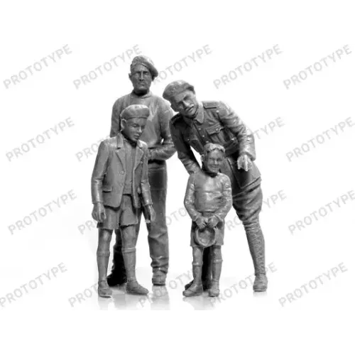 Бронетехніка та артилерія Збірна модель 1:35 Танк FCM 36 з французьким танковим екіпажем ICM 35338