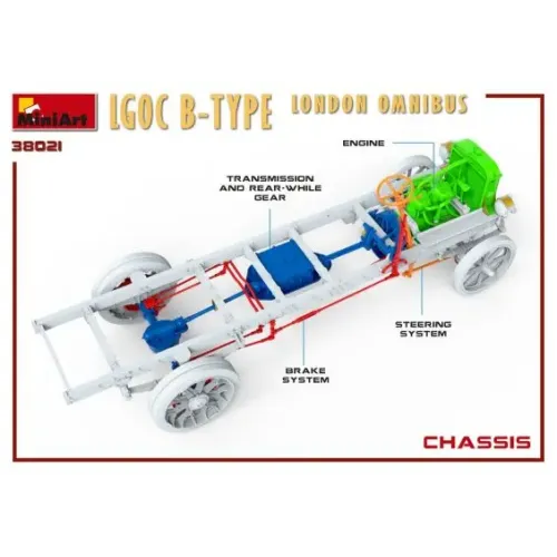 Авто-мото Збірна модель 1:35 Автобус Лондонський Омнібус LGOC тип Б Miniart 38021