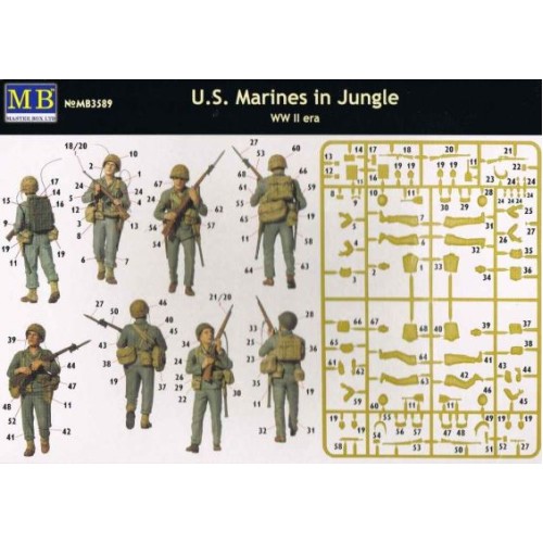 Фігури та мініатюри «Морська піхота США в джунглях, часи Другої світової війни»