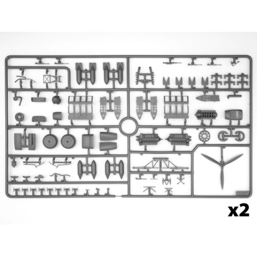 Сборная модель самолета Сборная модель 1:48 Набор Аэродром бомбардировочной группы Люфтваффе ICMDS 4805 1:48
