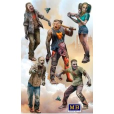 Сборная модель 1:35 Комплект Zombieland Series № 2 Дорога к свободе МастерБокс 35242