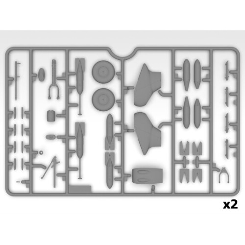 Сборная модель самолета Сборная модель 1:32 Немецкий штурмовик Hs 123A-1 (поздний выпуск) ICM 32015 1:32