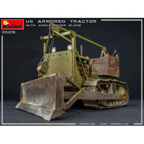Бронетехніка та артилерія Збірна модель 1:35 Американський броньований трактор із бульдозерним відвалом MiniArt 35291