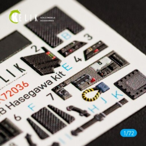 Декалі F-35B 3D декаль інтер'єр для комплекту Hasegawa 1:72 KELIK K72036