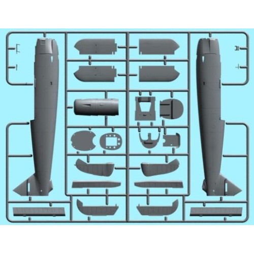Сборная модель самолета Hs 126 A-1 1:48