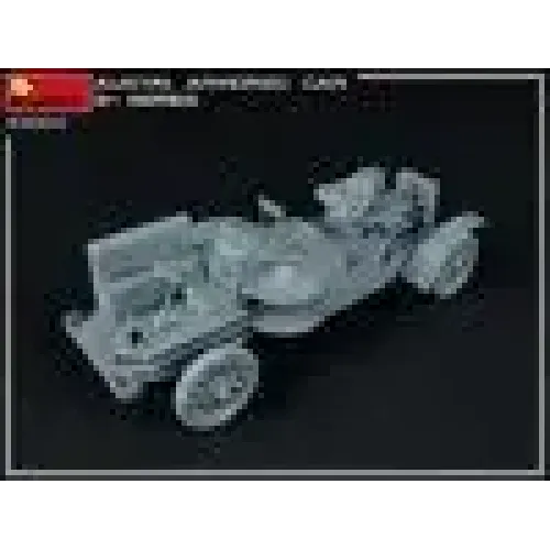 Бронетехніка та артилерія Збірна модель 1:35 Бронеавтомобіль Остін 3-я серія з інтер'єром (українська, польська, грузинська, румунська служби) MiniArt 39005