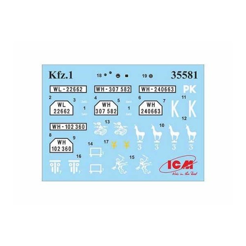 Авто-мото Німецький військовий автомобіль le.gl.Einheits-Car Kfz.1 1:35