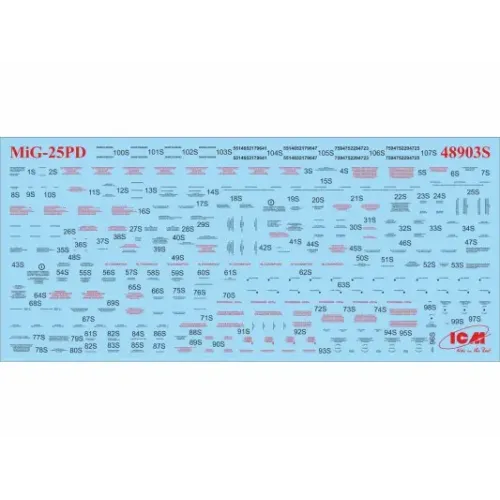 Сборная модель самолета Сборная модель 1:48 Самолет МиГ-25 ПД ICM 48903 1:48