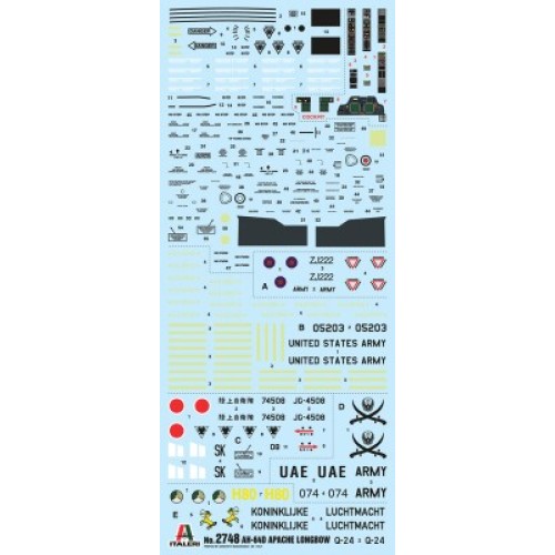 Вертолёты Сборная модель 1:48 Вертолет AH-64D Апач Longbow Italeri 2748