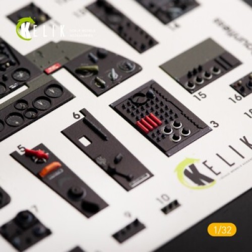 Декали SBD-3 "Dauntless" 3D декаль интерьер для комплекта Trumpeter 1:32 КЕЛИК K32007