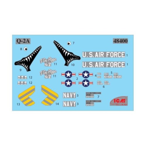 Ракети та боєкомплекти KDA-1 (Q-2A) Firebee з причепом