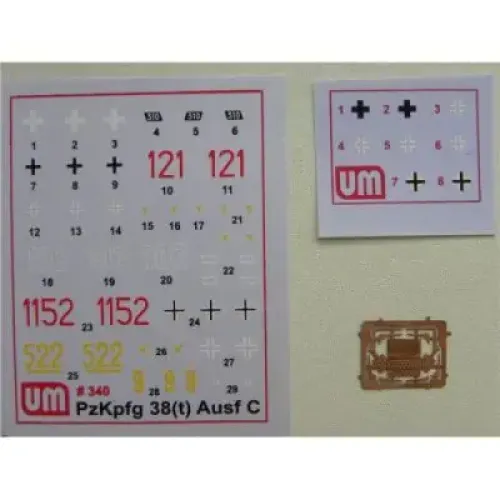 Вагоны и поезда Танкоперевозящая платформа с танком Pz.Kpfw 38(t) (UM259) Масштаб: 1:72