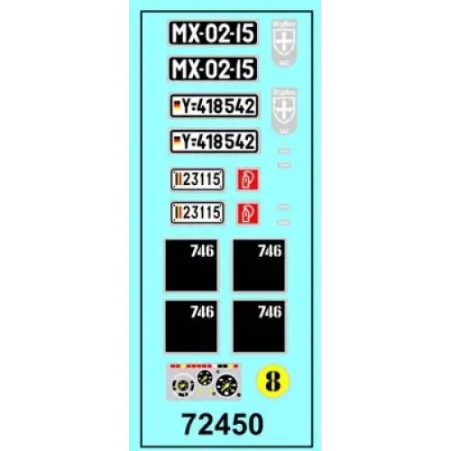 Бронетехніка та артилерія Збірна модель 1:72 Військова вантажівка 2т (4x4) Unimog U1300L ACE 72450