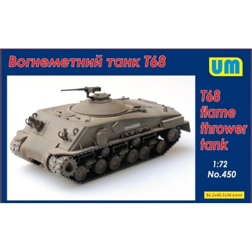 Бронетехника и артиллерия Огнеметный танк T68 1:72