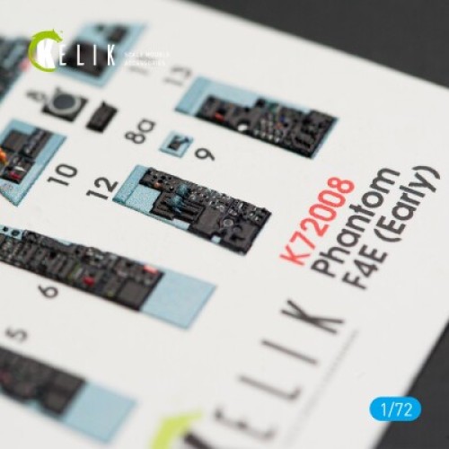 Декали F-4E Phantom II 3D декаль интерьер для комплекта FineMolds 1:72 КЕЛИК K72008