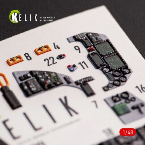 Декалі JASDF F-2B 3D декаль інтер'єр для комплекту Hasegawa 1:48 KELIK K48054