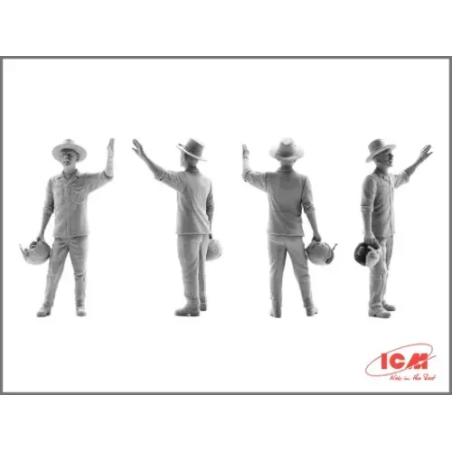 Гелікоптери Збірна модель 1:32 Американський вертоліт AH-1G Кобра AH-1G Cobra з пілотами гелікоптерів США під час війни у В'єтнамі ICM 32062