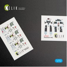 F-4C "Phantom II" 3D декаль интерьер для комплекта FineMolds 1:72 КЕЛИК K72007