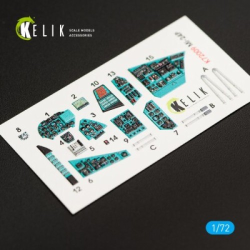 Декали MI-24P 3D декаль интерьер для комплекта Zvezda 1:72 КЕЛИК K72009