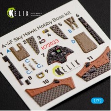 A-4F Skyhawk 3D декаль интерьер для комплекта HobbyBoss 1:72 КЕЛИК K72033